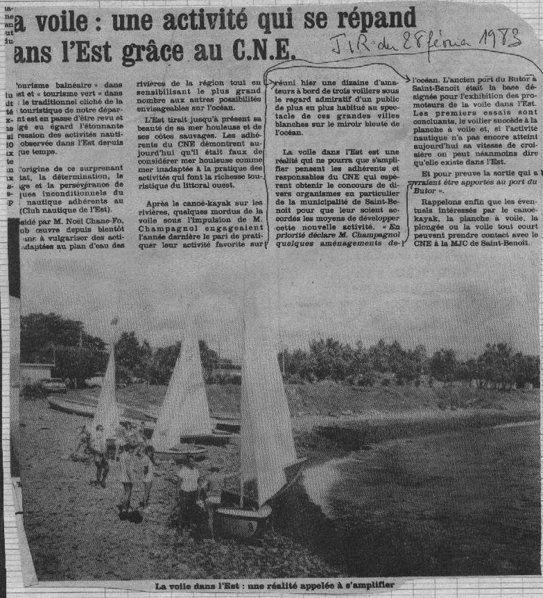 Coupure de presse 1983 — 2